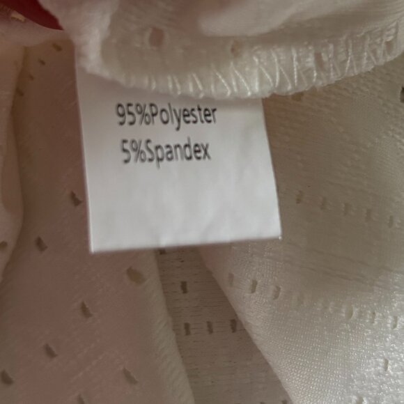 White Eyelet V-Neck Tank Top - Picture 7 of 8